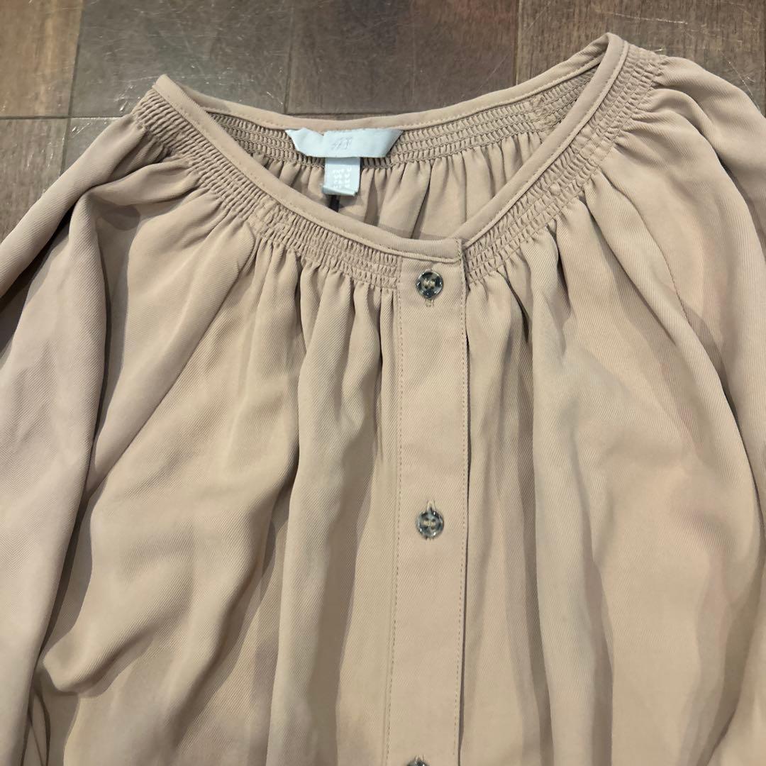 H&M キャメル シャツワンピース M — image 2