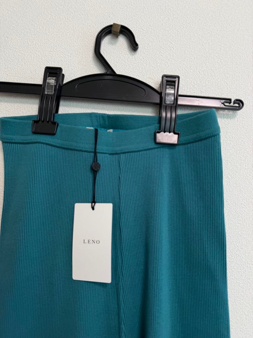 【新品タグ付】LENO リノ コットリブレギンス グリーン サイズ1 日本製 — image 5