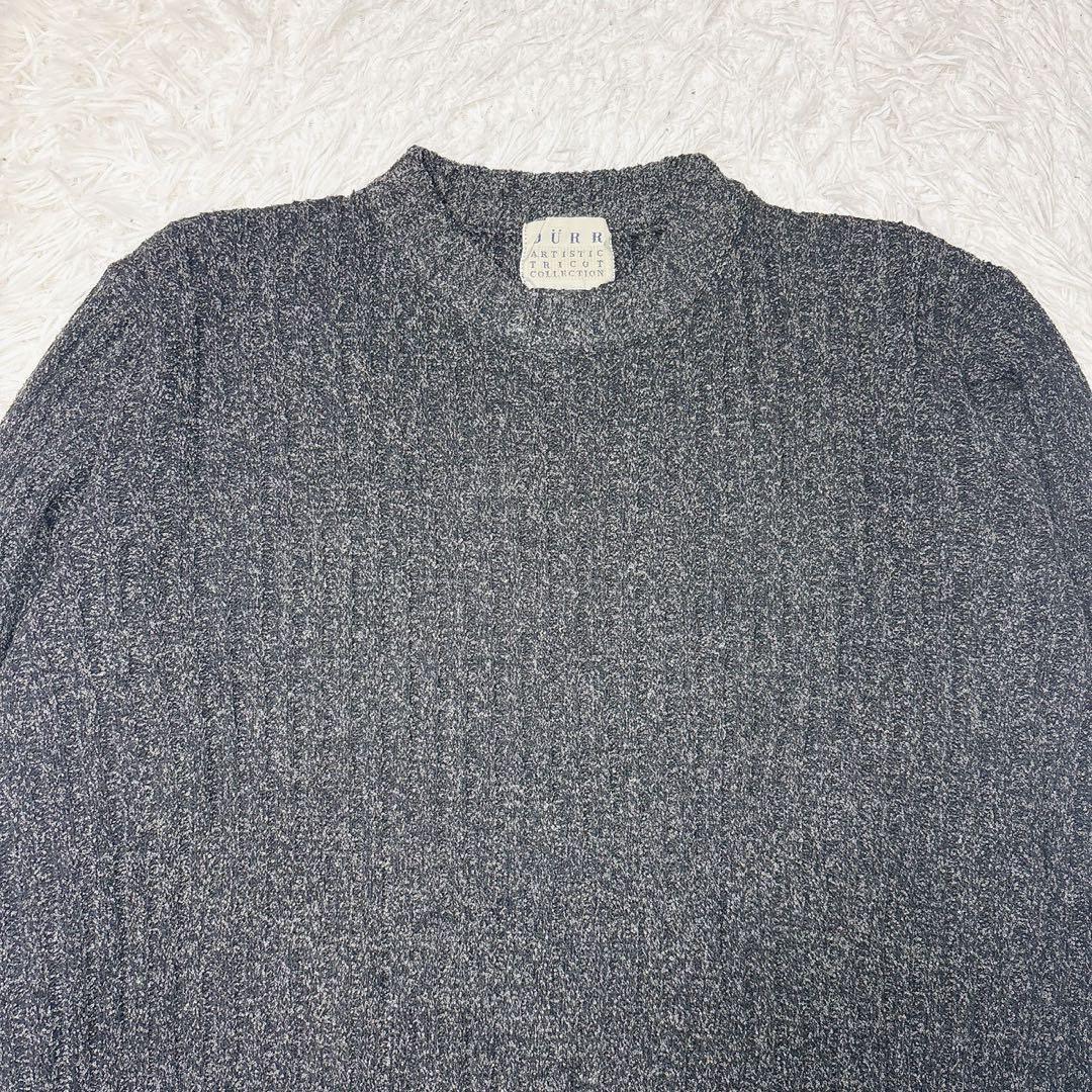 DURR リブセーター ニット グレー レトロ ゆったり ふんわり a2483 — image 3