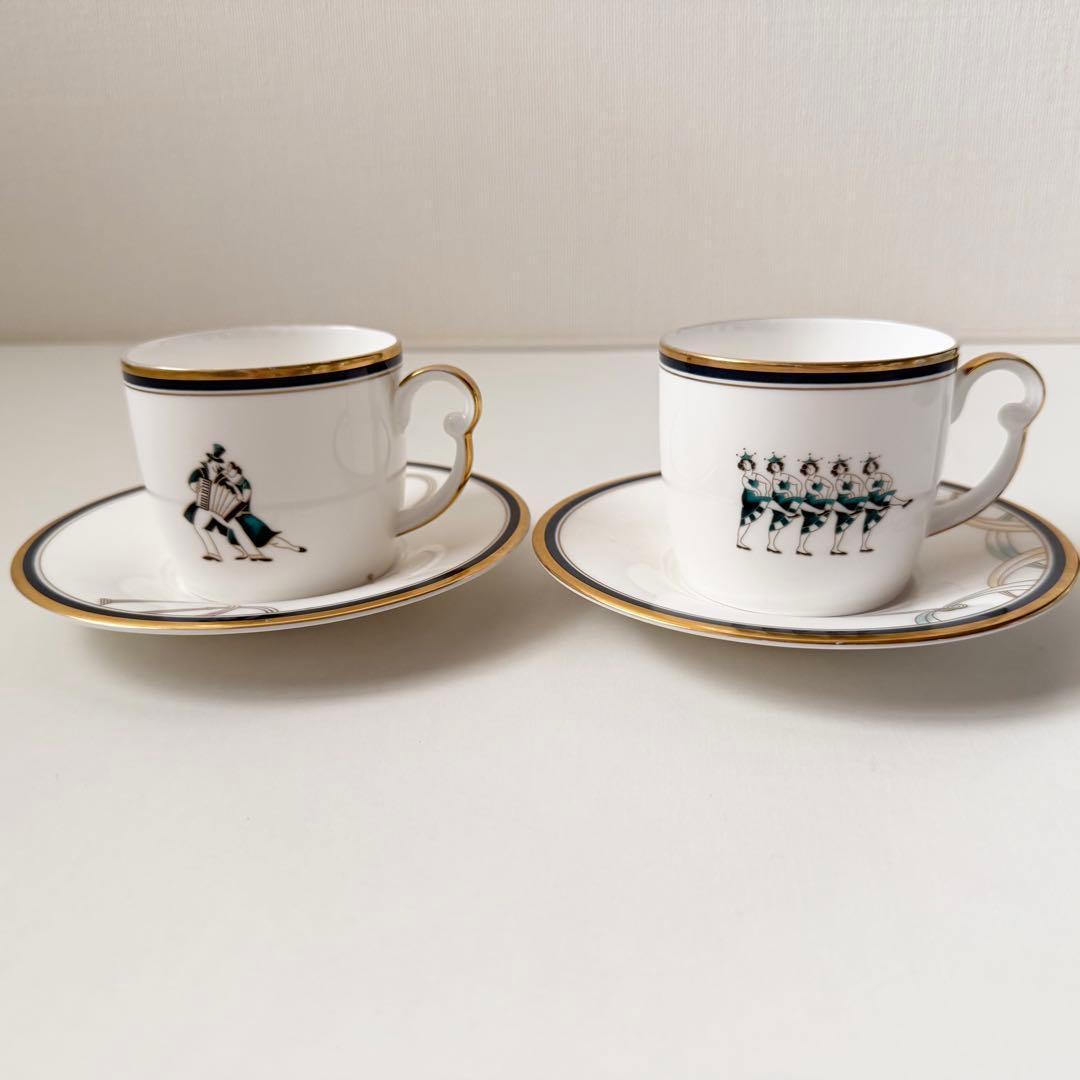 たち吉 Adam＆Eve カップ＆ソーサー 2客セット ブロードウェイ レトロ — image 3