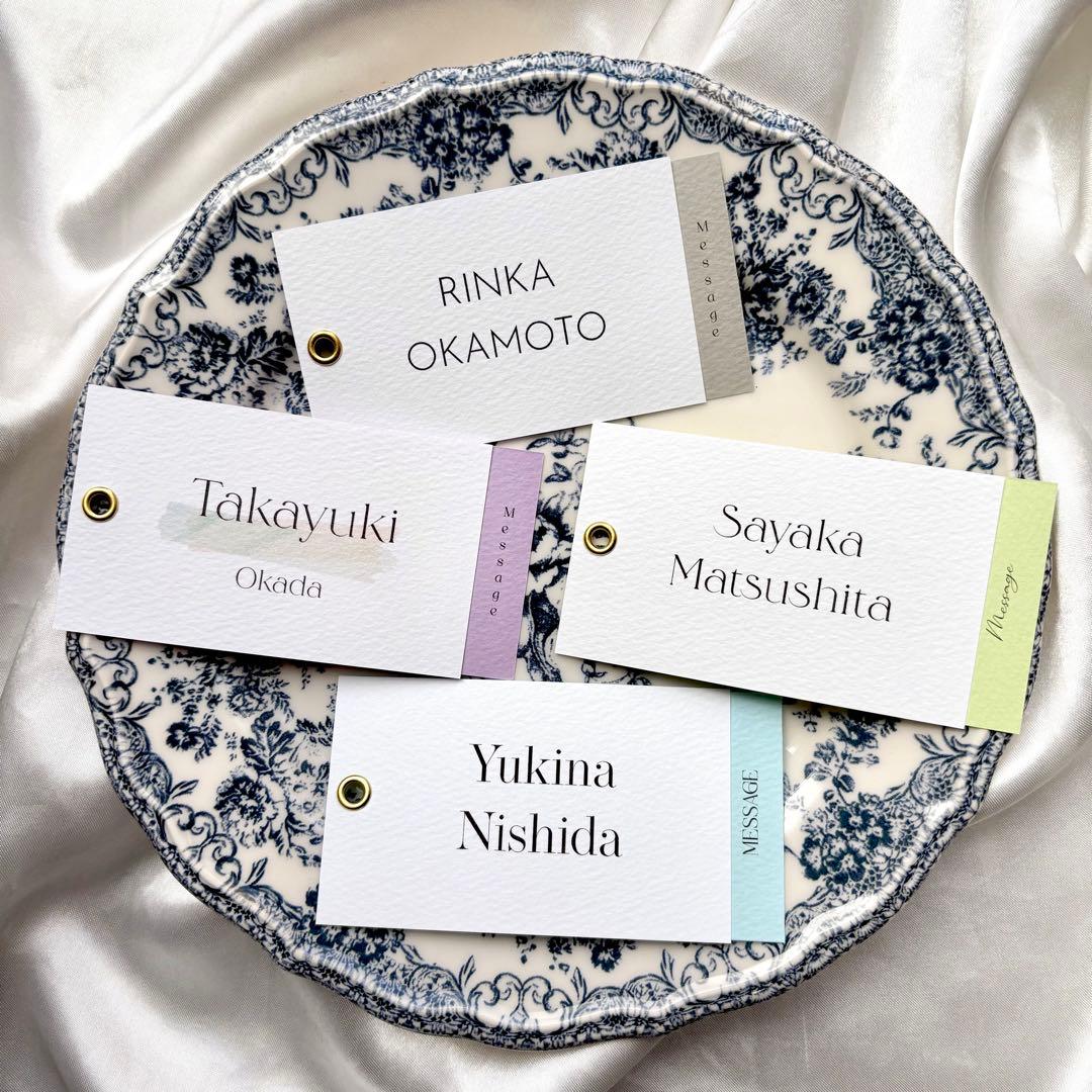 席札　結婚式　ウェディング　simple メッセージカード　♡ ♡ — image 2