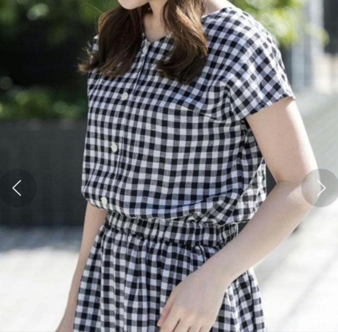 URBAN RESEARCH Sonny Label リネン混ギャザーワンピース — image 2