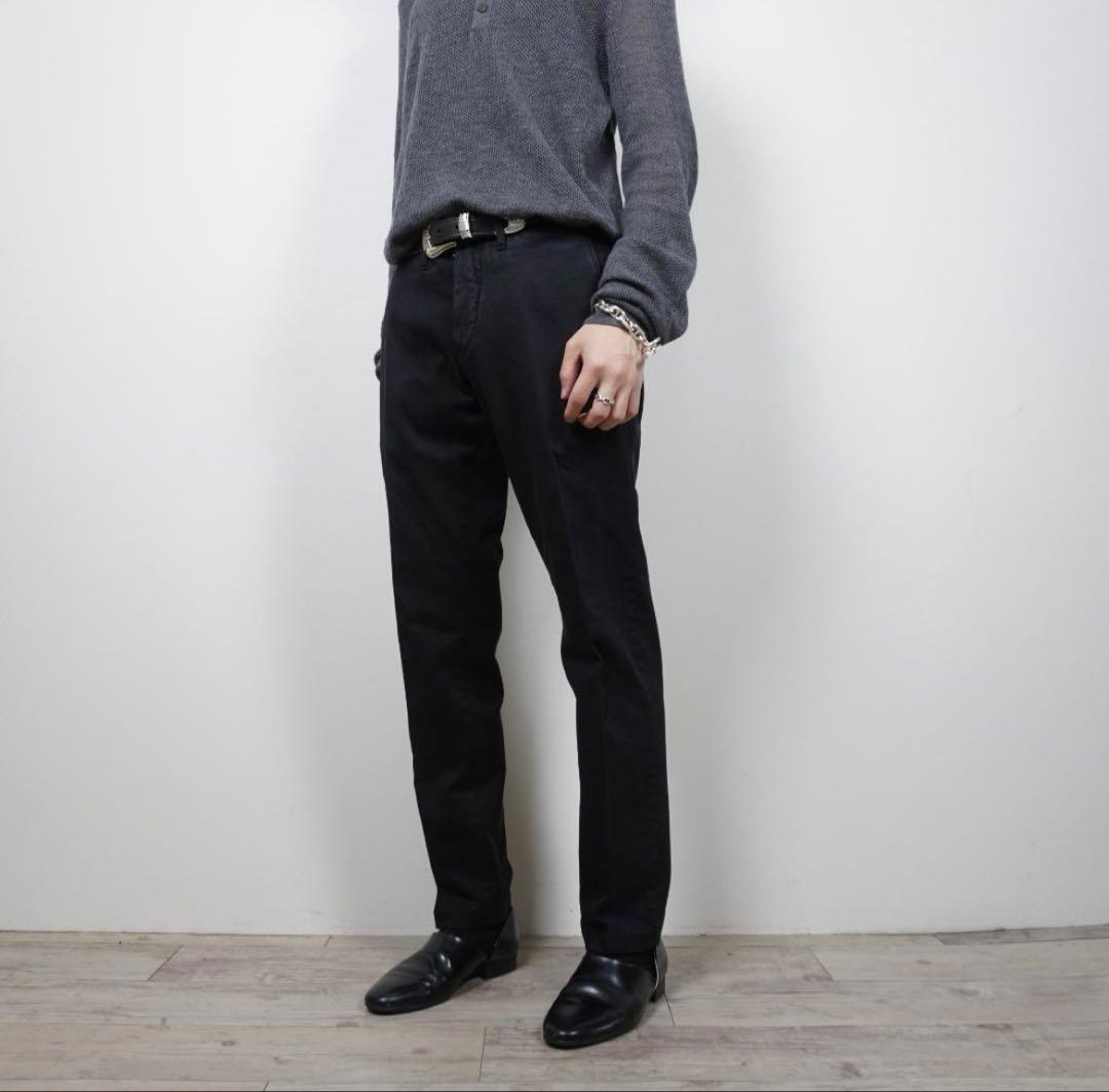 SIVIGLIA ネイビー/ブラック　チノパン　30 コットントラウザーズ — image 2