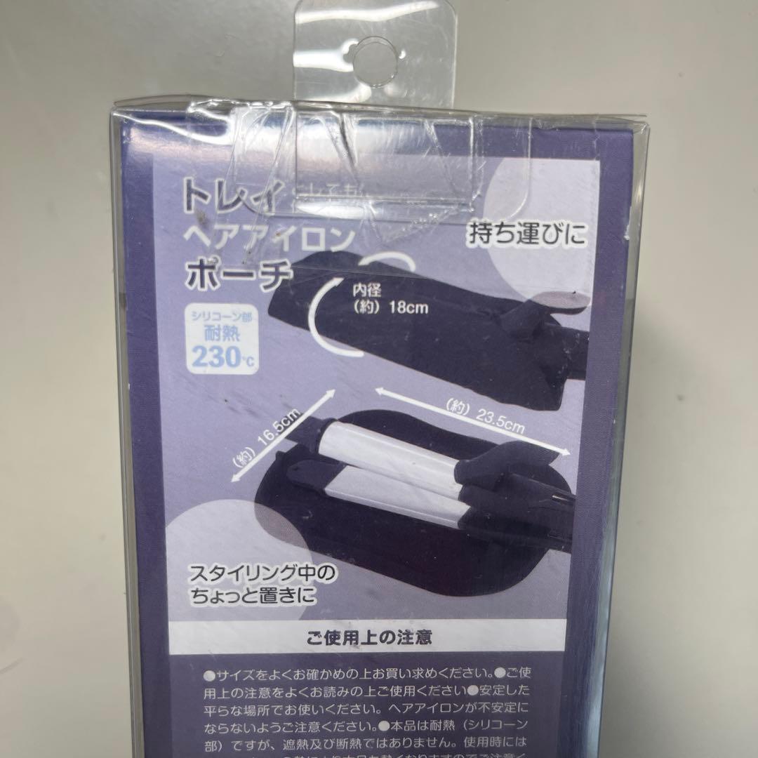 トレードワン ヘアアイロンポーチ ロゴ ブラック — image 5