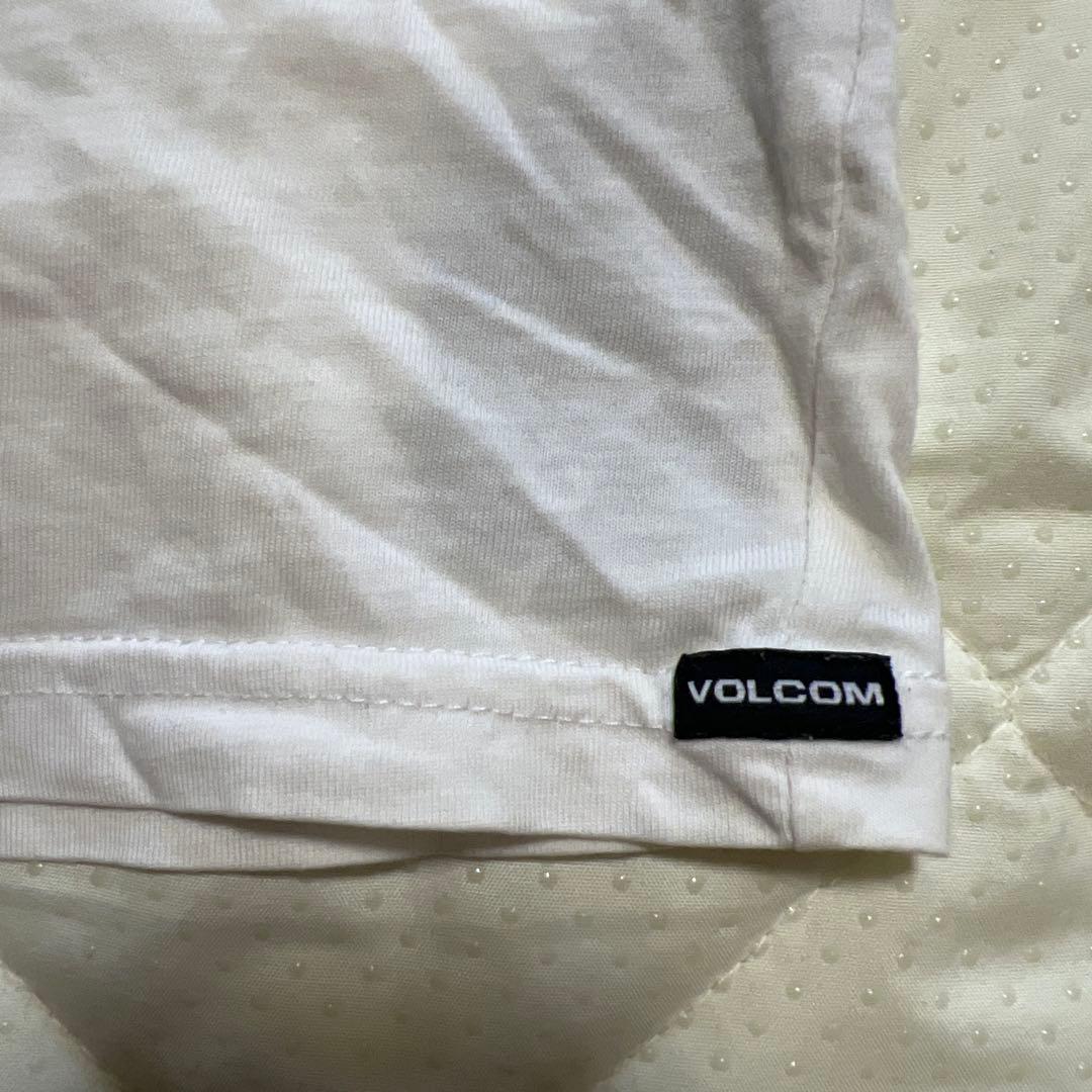 ボードカルチャーブランド VOLCOM（ボルコム）ホワイトＴシャツロゴ Sサイズ — image 4
