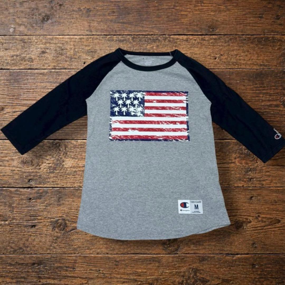 Champion × go slow caravan ラグランロンT M 七分袖 — image 3