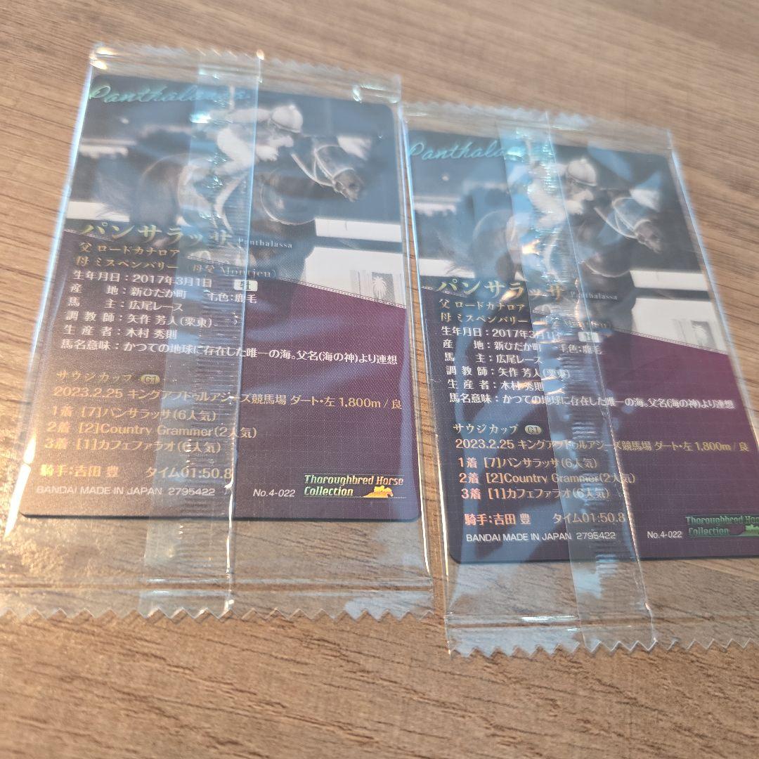 サラブレッドホースコレクション　パンサラッサ サウジカップ　カードレア箔押し — image 5