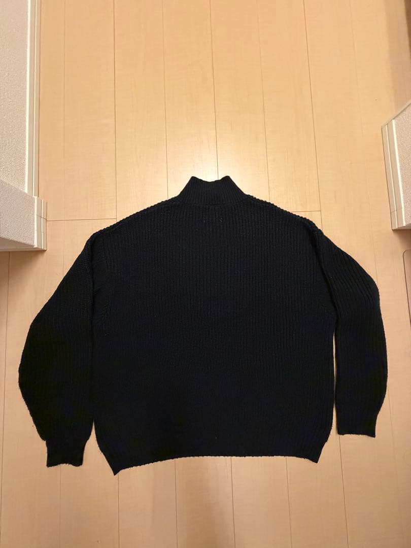 【完売品】ハーフジップ ビッグシルエットプルオーバーニット — image 5