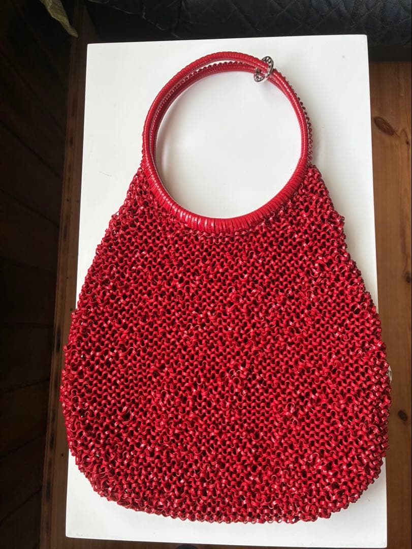 超美品 ANTEPRIMA ワイヤーバッグ レッド — image 2