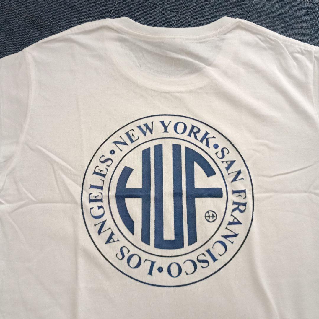 HUF Tシャツ 白 メンズ バックプリント　 半袖　 ハフ　3L 4L — image 3