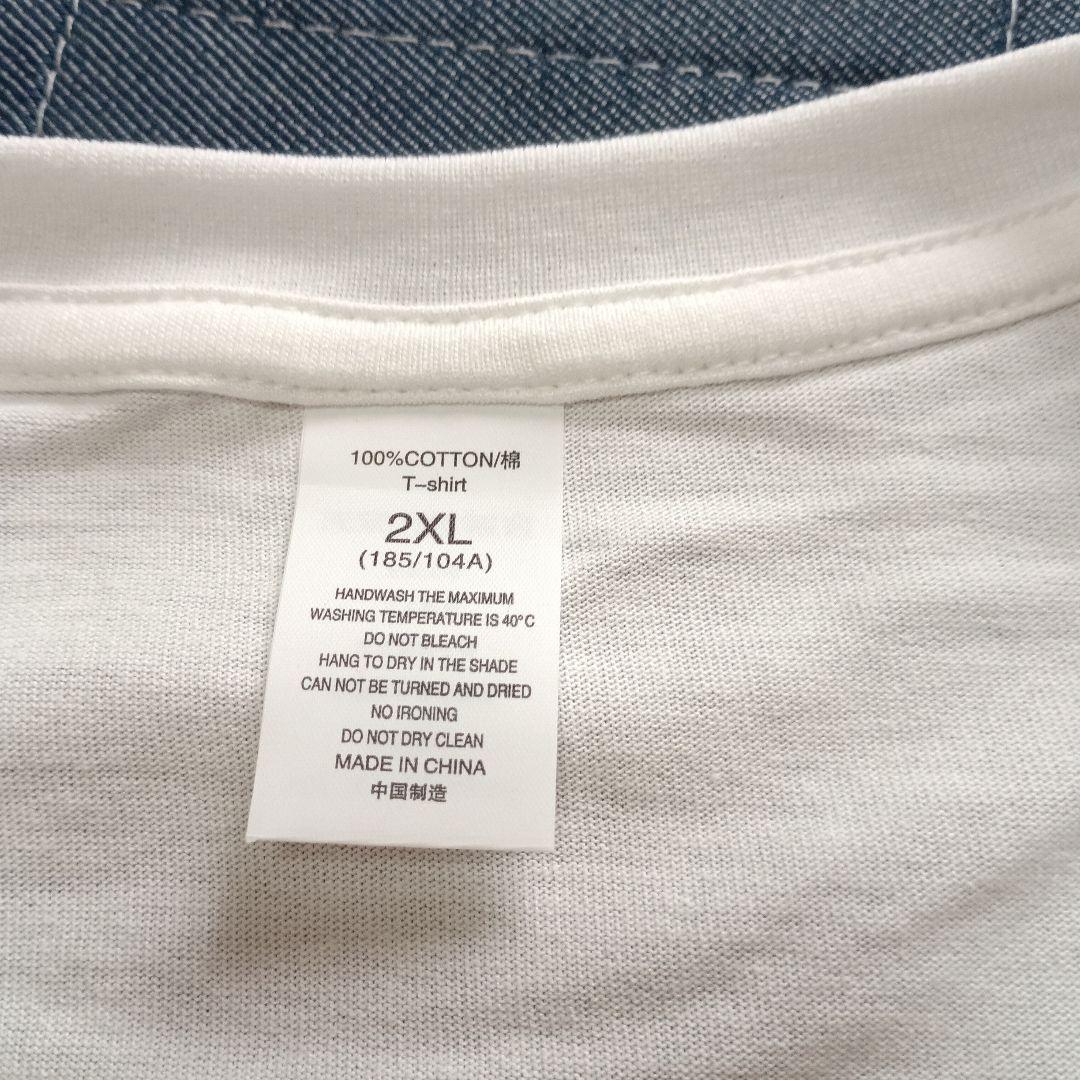 HUF Tシャツ 白 メンズ バックプリント　 半袖　 ハフ　3L 4L — image 5