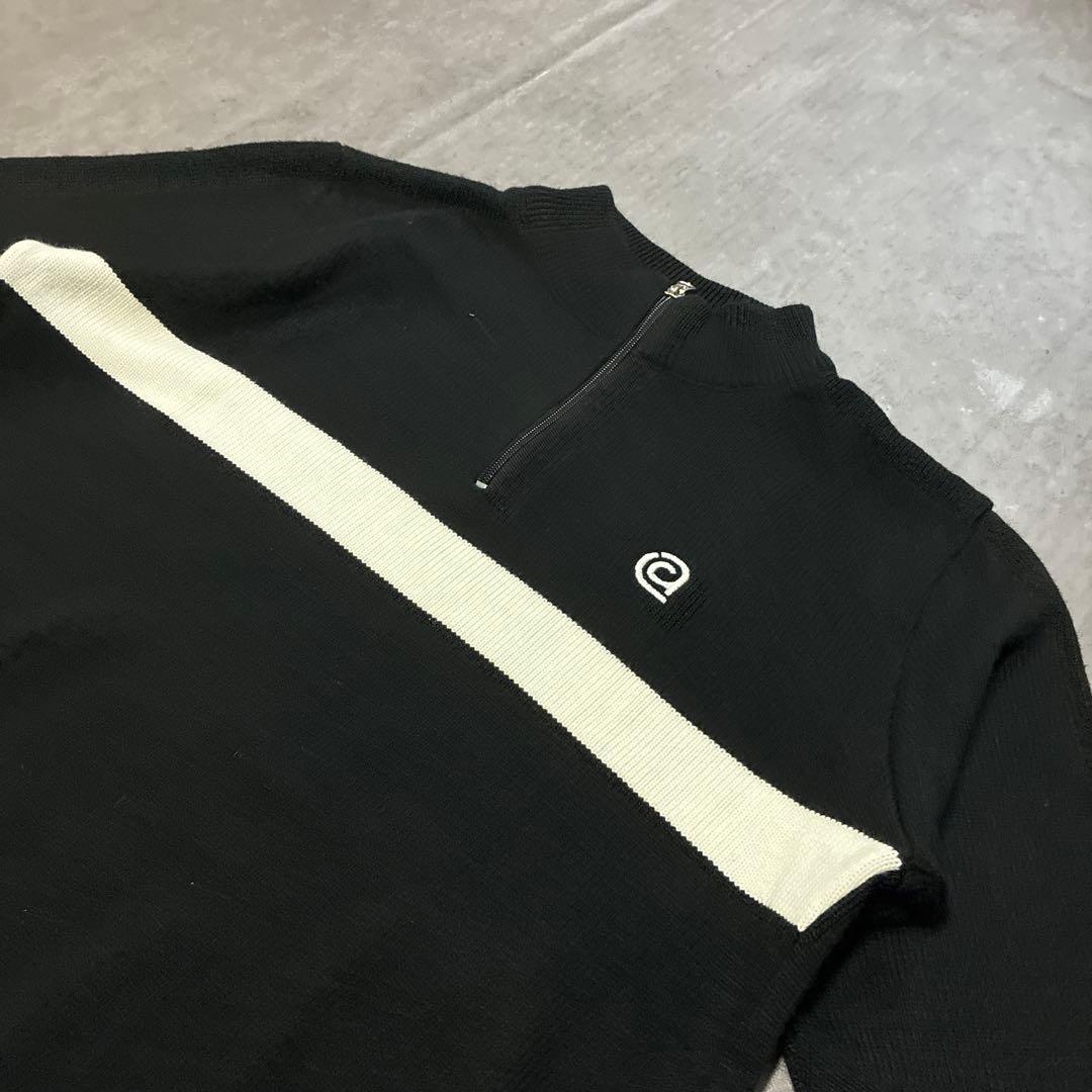 00’s vintage ハーフジップニット ラインデザイン ノームコア y2k — image 2