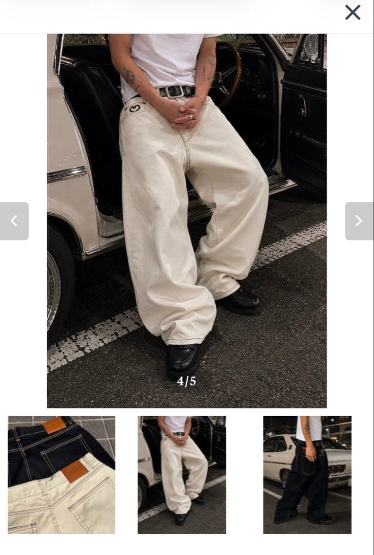 notdyed Super baggy denim — image 3