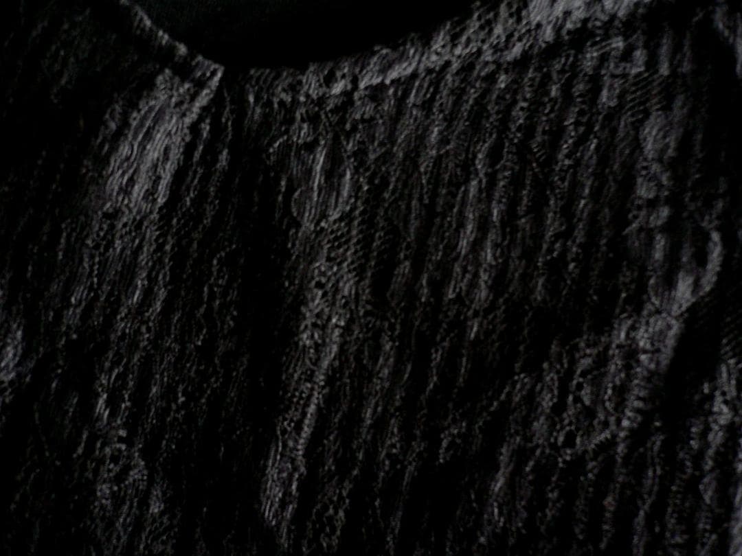 新品tricot tricotトリコトリコ 前レースカットソー 黒 M — image 2
