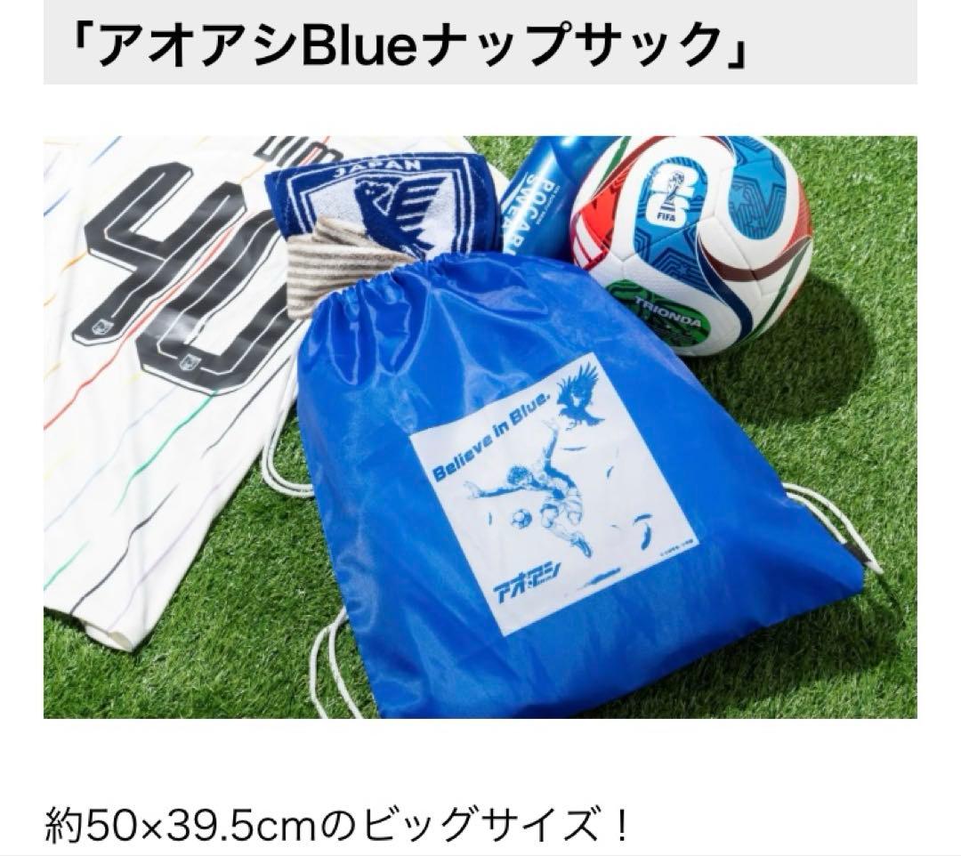DIME 8月号　付録　アオアシ　Blue ナップサック — image 2