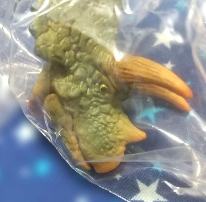 【匿名配送】いきもの大図鑑レプティ恐竜 トリケラトプス グリーン — image 3