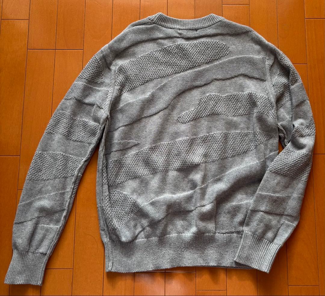 GLOBAL WORK 長袖 洗えるニット グレー XL — image 3