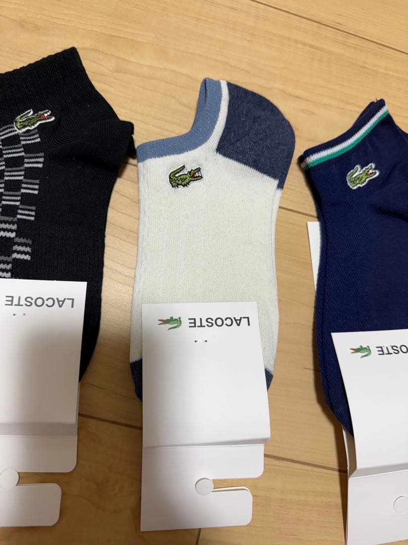 LACOSTE アンクルソックス 4足セット 22~24cm 特価品 — image 3