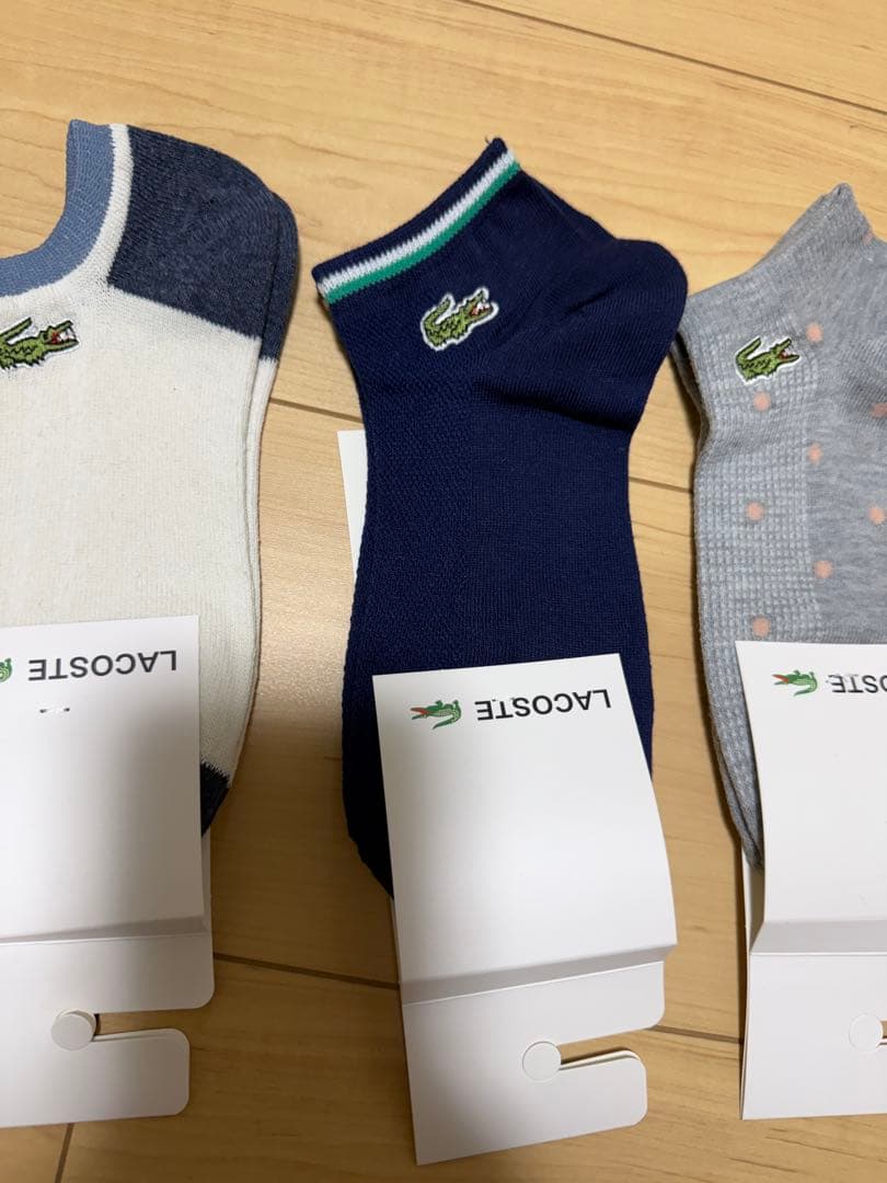 LACOSTE アンクルソックス 4足セット 22~24cm 特価品 — image 4
