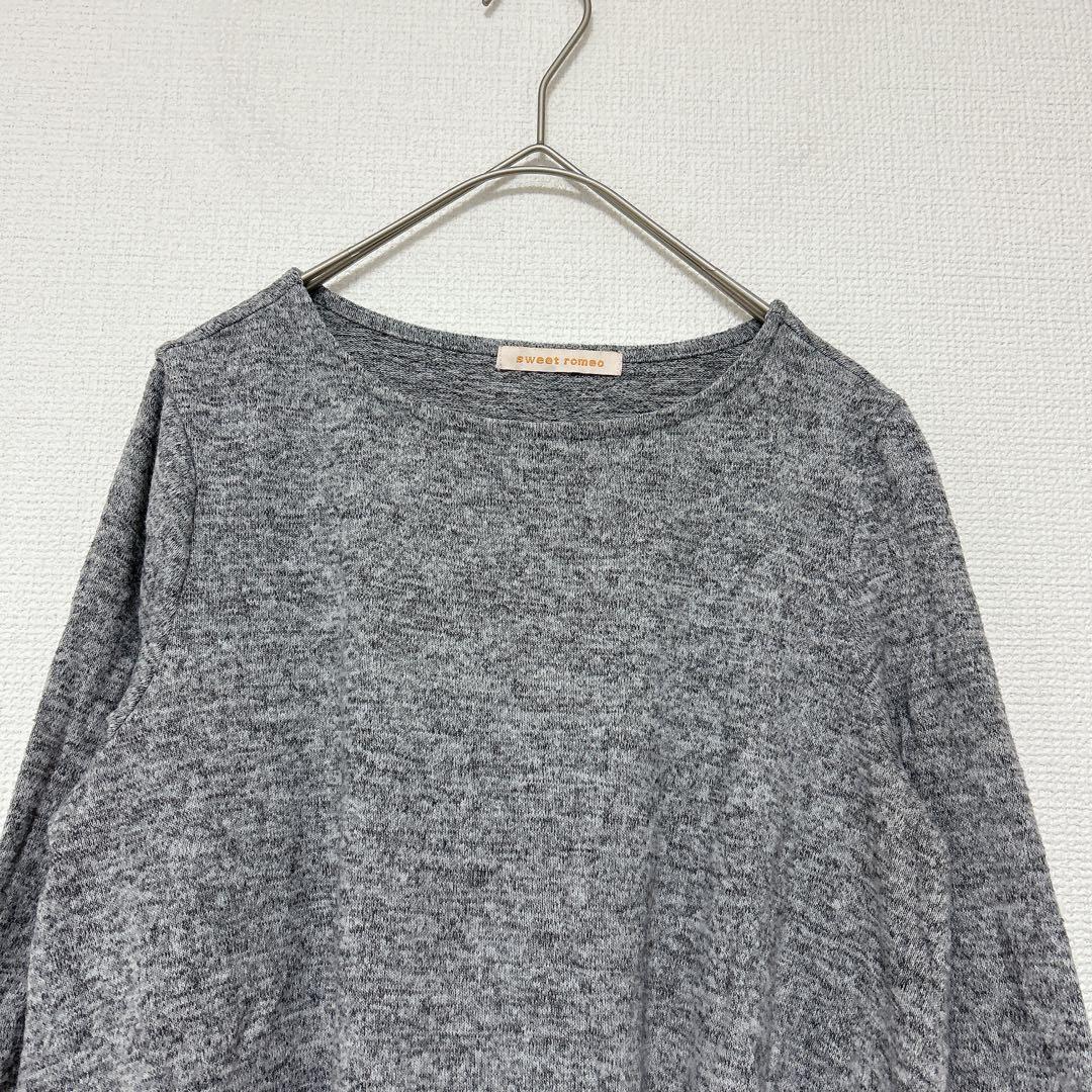 美品✨sweet romeo 【XS】 グレー 長袖 ツイスト　ニット　春服 — image 2
