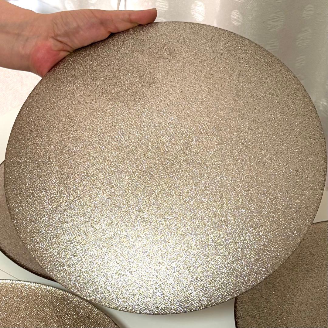 超美品 ヴェトロフェリーチェ 大皿 グリッター ジンジャー シャンパンゴールド — image 5