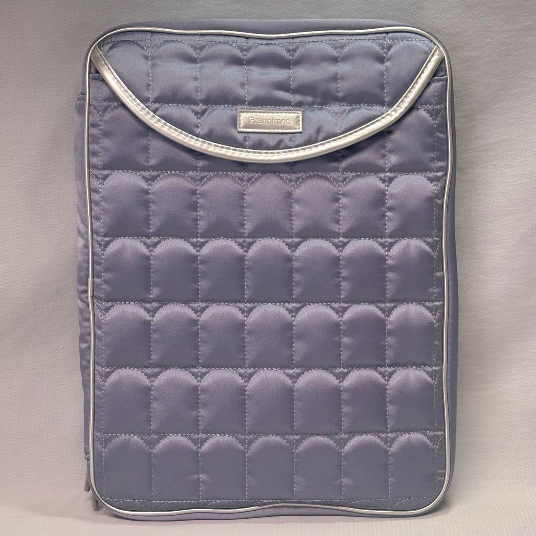 Francfranc アーチキルト PCケース 13～14インチ ブルーグレー — image 2