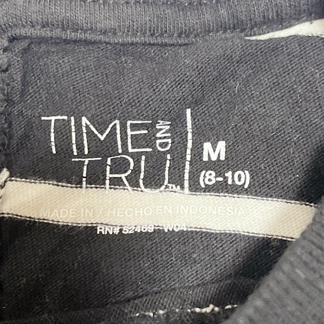 【Time and Tru】ボーダー Tシャツワンピース 100%コットン M — image 2