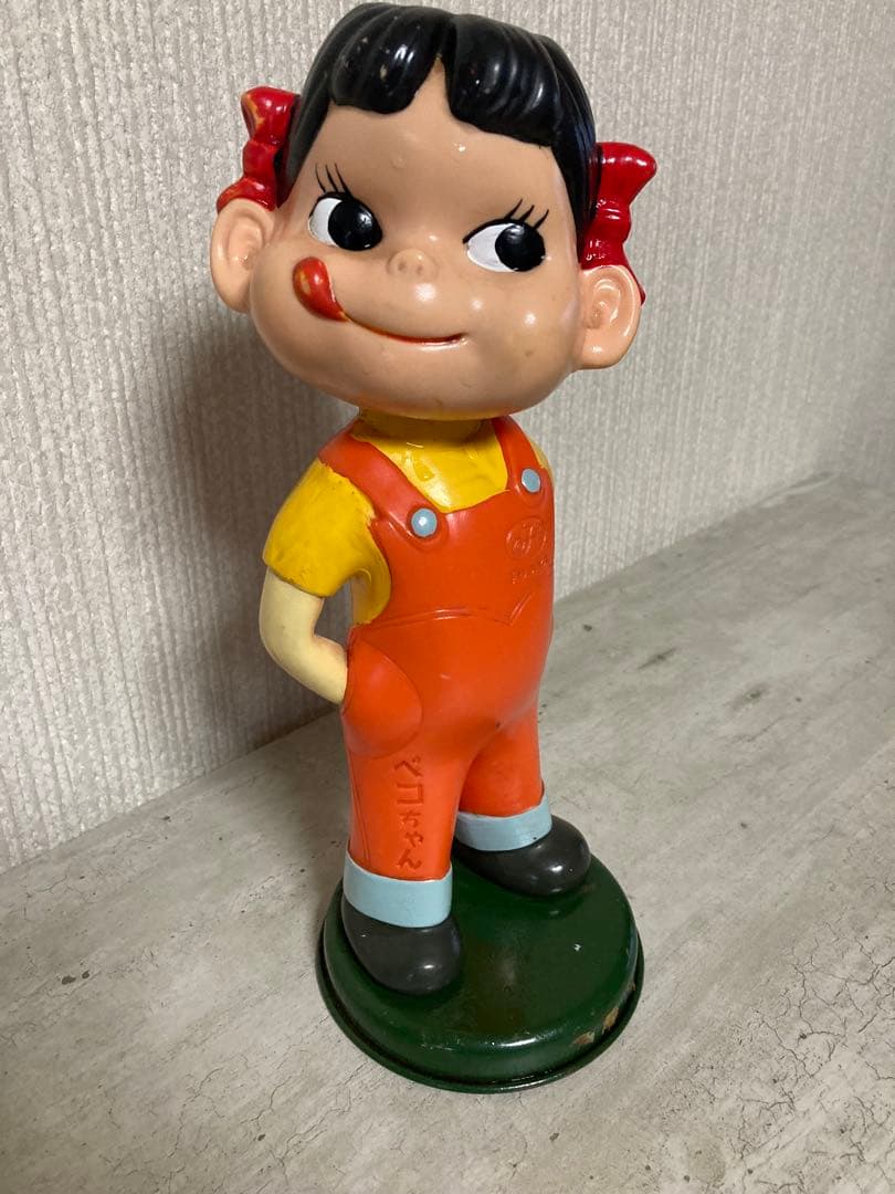 【レア・当時物】不二家 ペコちゃん 首振り人形 レトロ アンティーク 骨董 置物 — image 3
