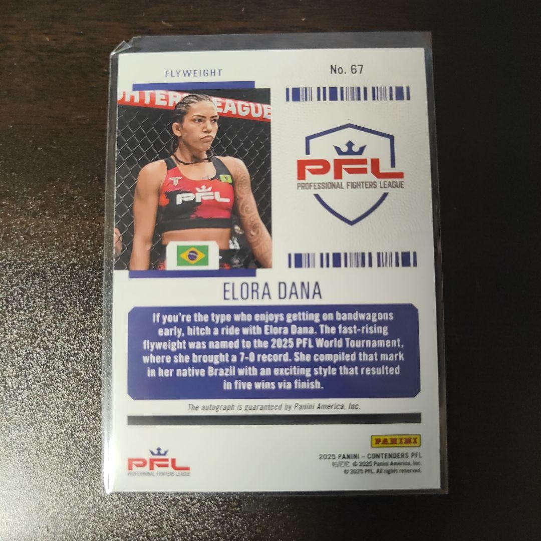 2025 Panini Contenders PFL Elora Dana — image 2