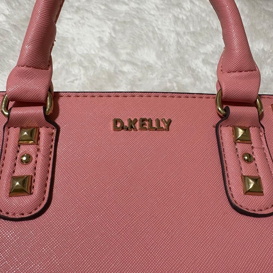D.KELLY スタッズ付き ピンク ハンドバッグ — image 3