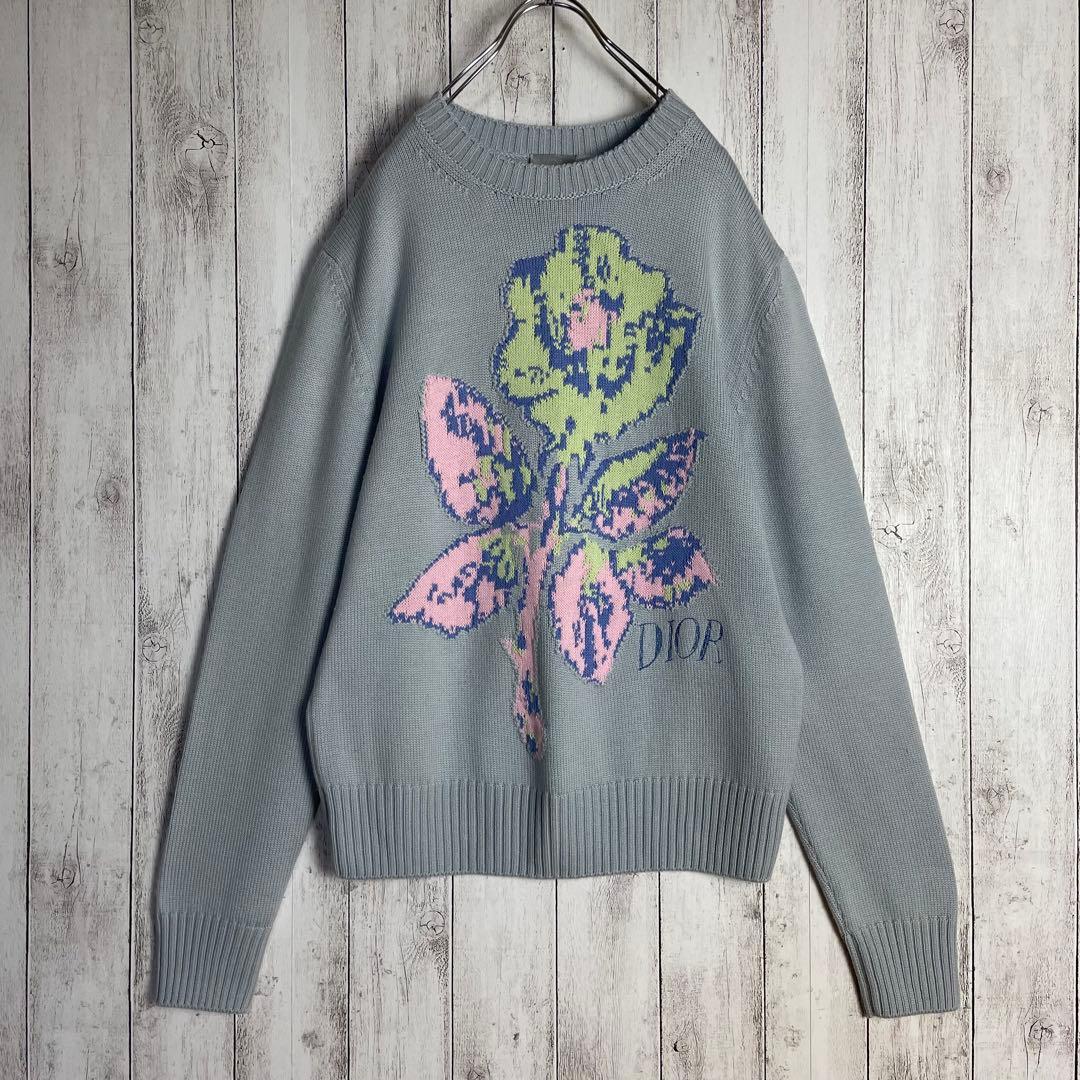 6492【美品・希少コラボ】ディオール×アレックスフォックストン 総柄セーター — image 2