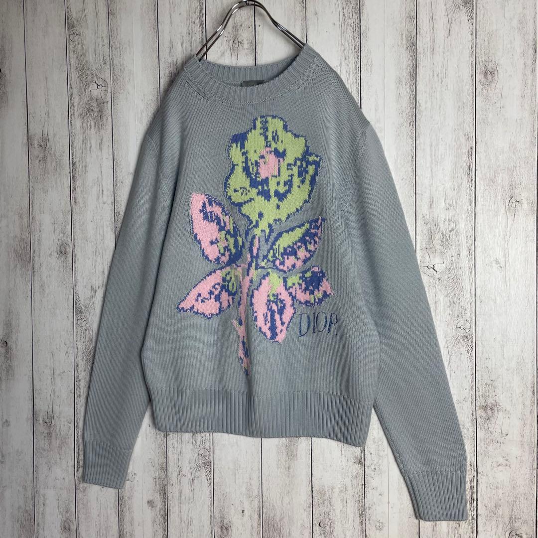 6492【美品・希少コラボ】ディオール×アレックスフォックストン 総柄セーター — image 4