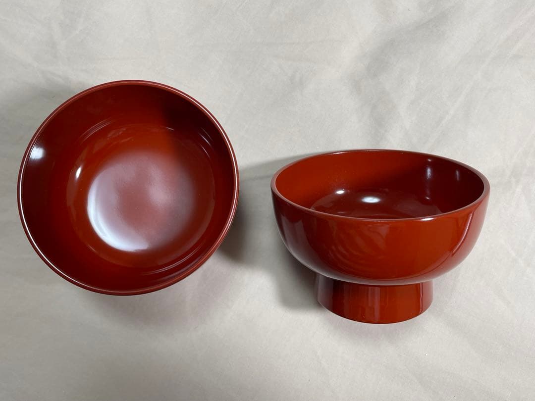 【値下】越前塗　ぐいのみ　漆塗り　5客セット　桐箱入り　未使用 — image 4