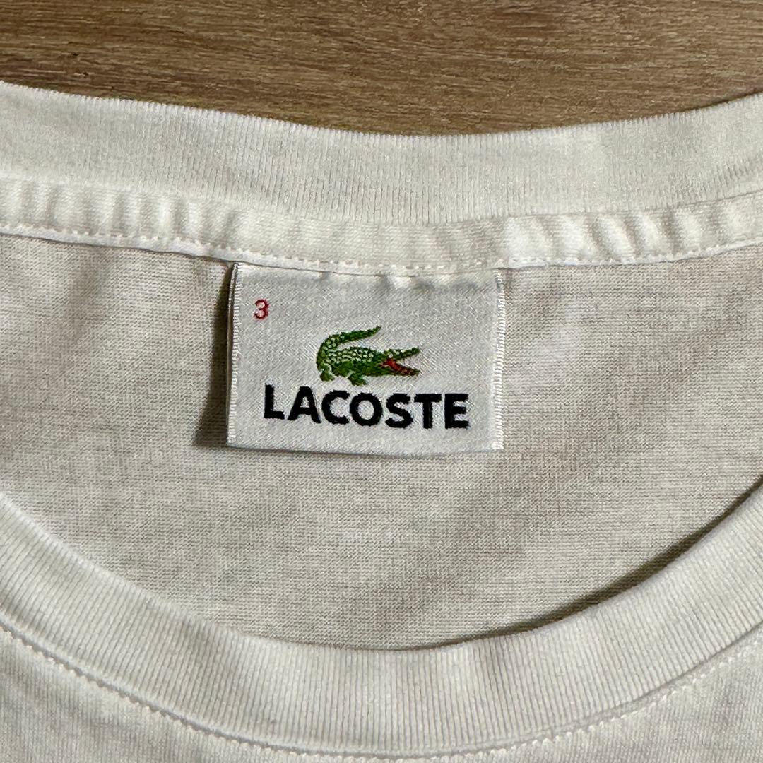 LACOSTE ラコステ Tシャツ Mサイズ ホワイト — image 3