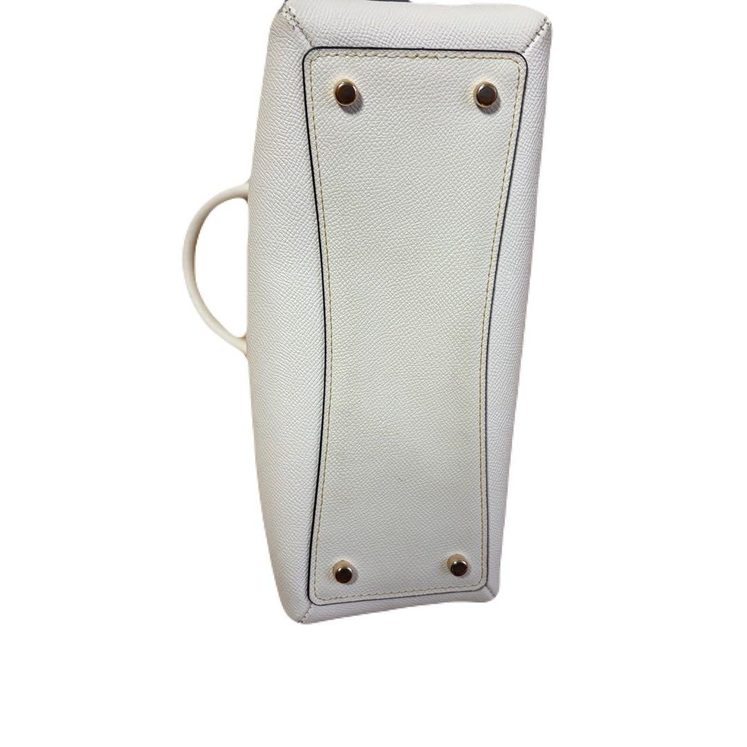 COACH ホワイト レザー ハンドバッグ 2way — image 5
