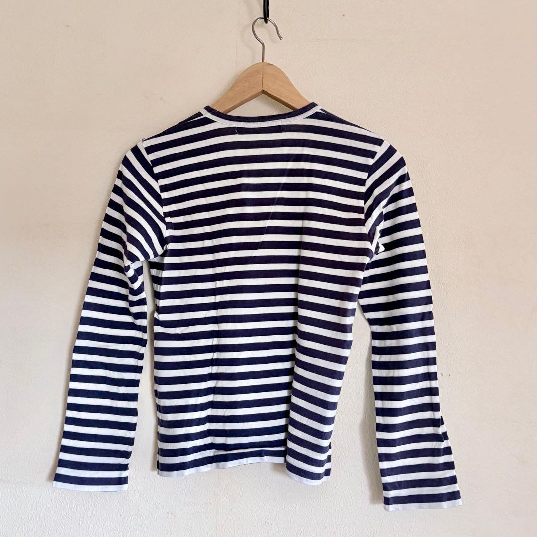 PLAY COMME des GARCONS ボーダー 長袖 Tシャツ S — image 2