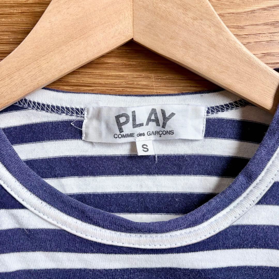 PLAY COMME des GARCONS ボーダー 長袖 Tシャツ S — image 3