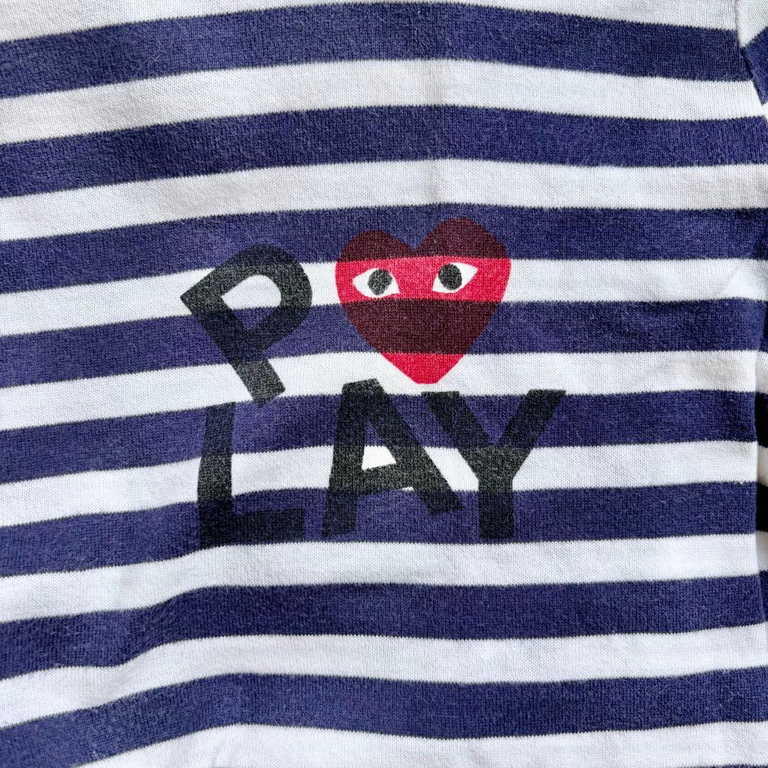 PLAY COMME des GARCONS ボーダー 長袖 Tシャツ S — image 4