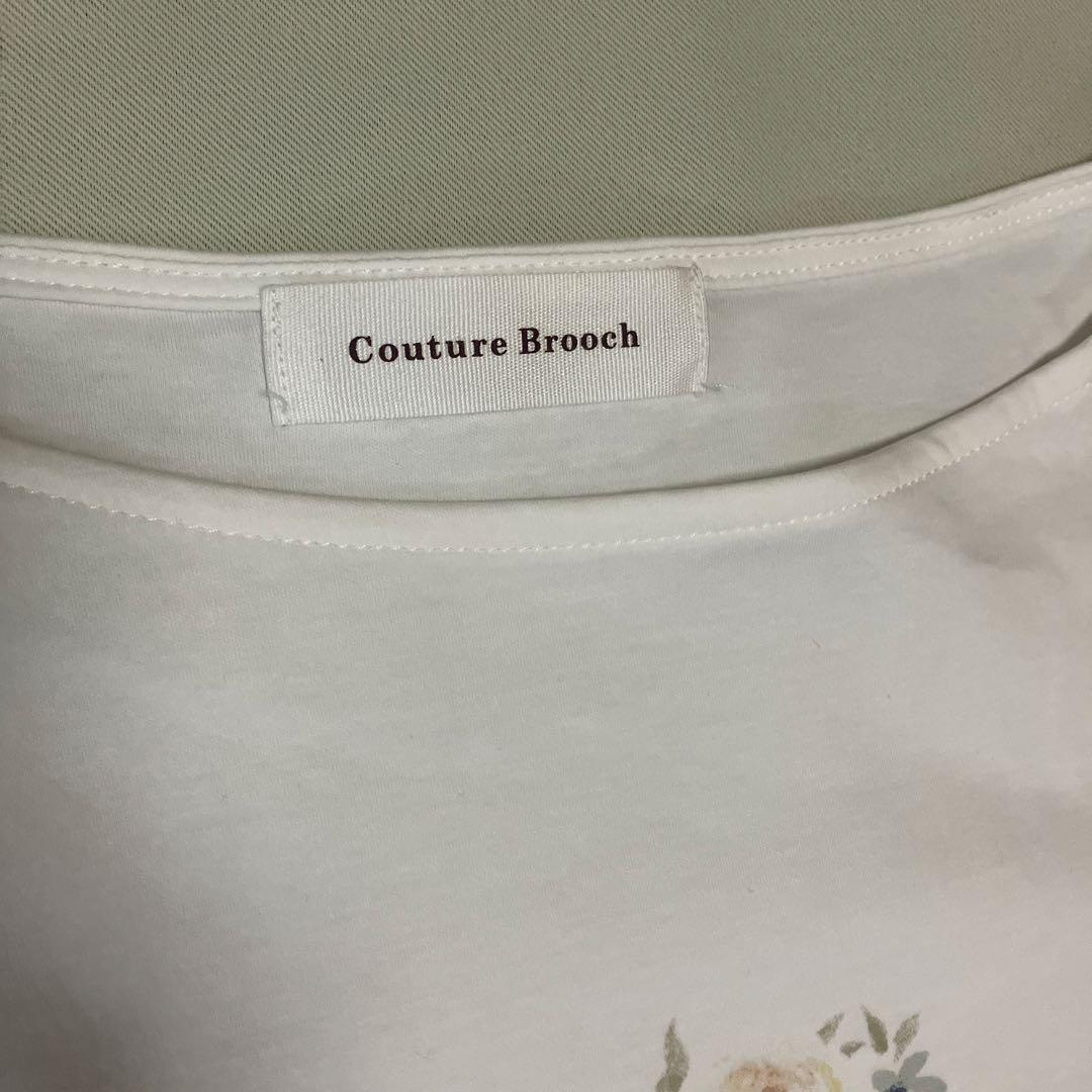 Couture Brooch パフスリーブ半袖Tシャツ — image 2