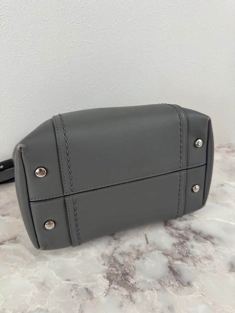 TOD's トッズ ダブルT ハンドバッグ ミニバッグ グレー — image 4