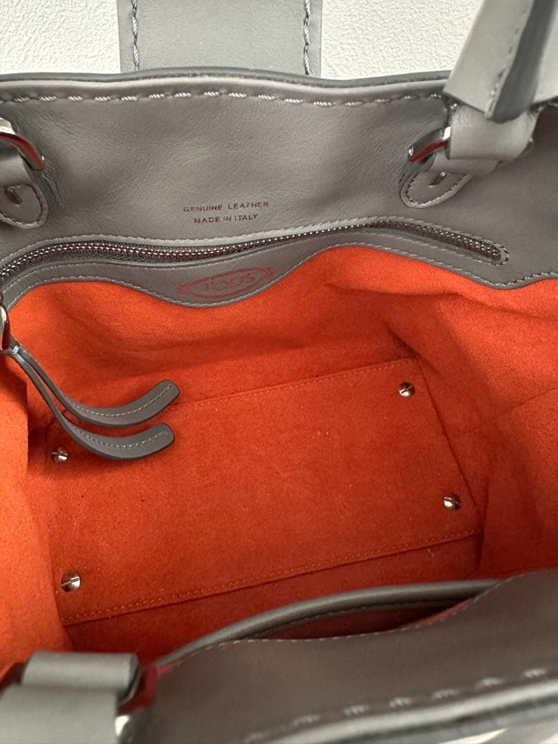 TOD's トッズ ダブルT ハンドバッグ ミニバッグ グレー — image 5