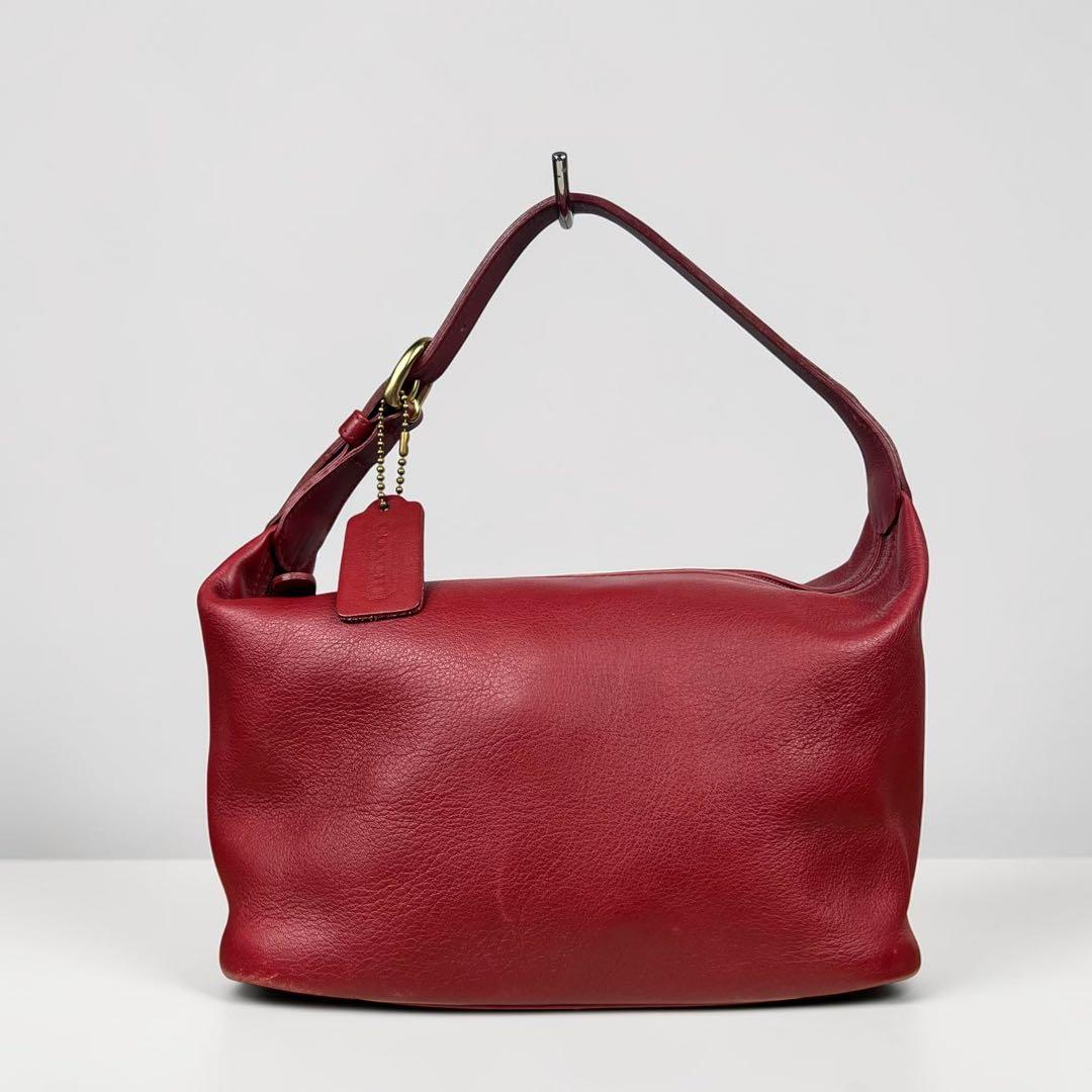 Old Coach 4145 ハンドバッグ アクセサリーポーチ レッド 赤 — image 2