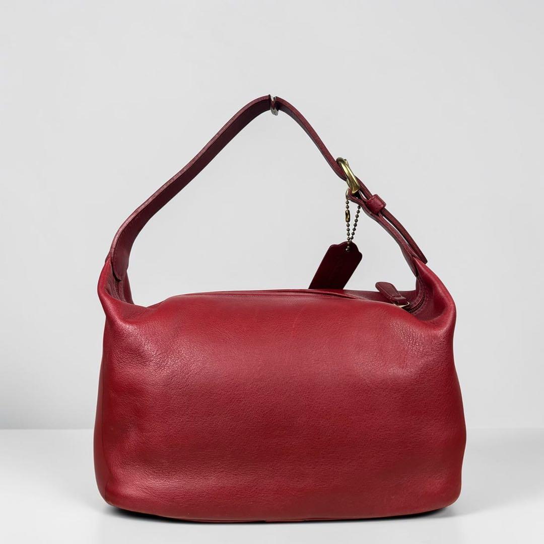Old Coach 4145 ハンドバッグ アクセサリーポーチ レッド 赤 — image 3