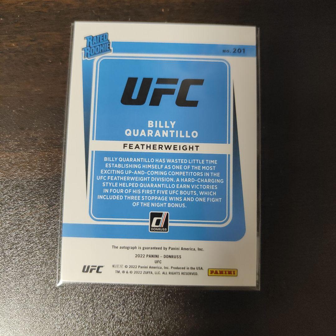 2022 Donruss UFC Billy Quarantillo 直筆サイン — image 2