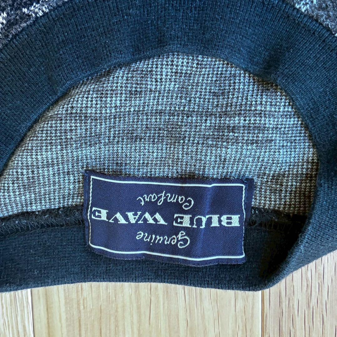 BLUE WAVE 総柄 ニット セーター コットン100% 長袖　リラックス — image 3