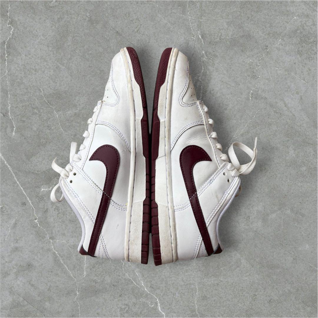 NIKE Dunk Low ホワイト バーガンディ 25.5cm — image 2