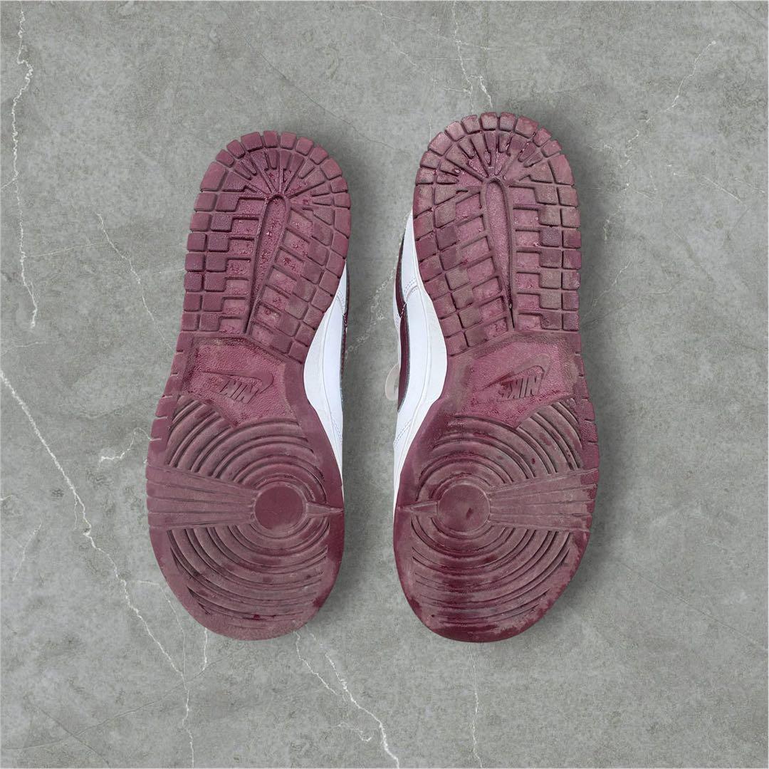 NIKE Dunk Low ホワイト バーガンディ 25.5cm — image 5