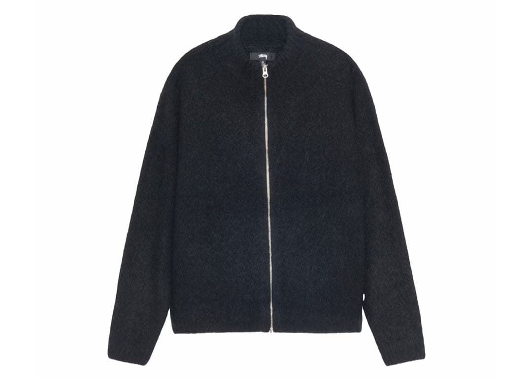 stussy FULL ZIP BRUSHED MERINO SWEATER — image 2