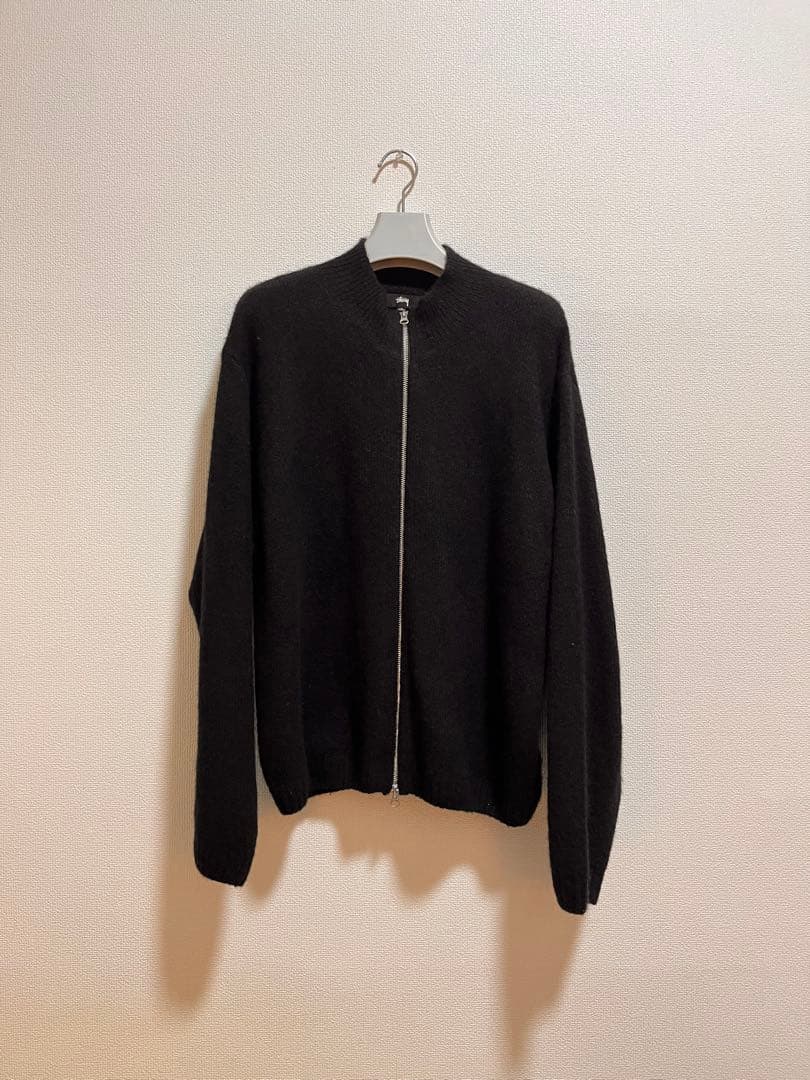 stussy FULL ZIP BRUSHED MERINO SWEATER — image 3