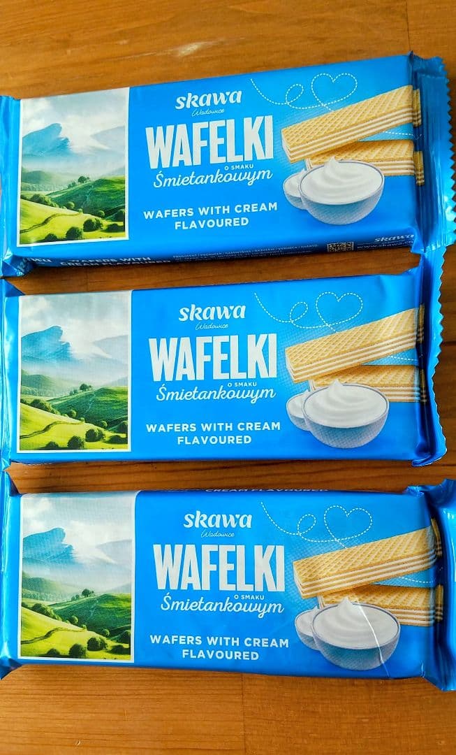 Skawa WAFELKI クリームウエハース 3袋セット当日発送 匿名配送☆ — image 2